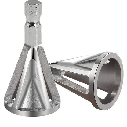 Chamfering Tool Metal Deburring External Chamfer Drill Bit Grinder, Chuck Drill Tool for Grinding Angle Trimming