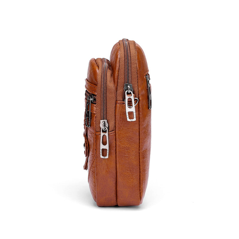Women Vintage Crossbody Bag MultiFunctional Soft PU Leather Small Shoulder Bag For Phone  Cash 4