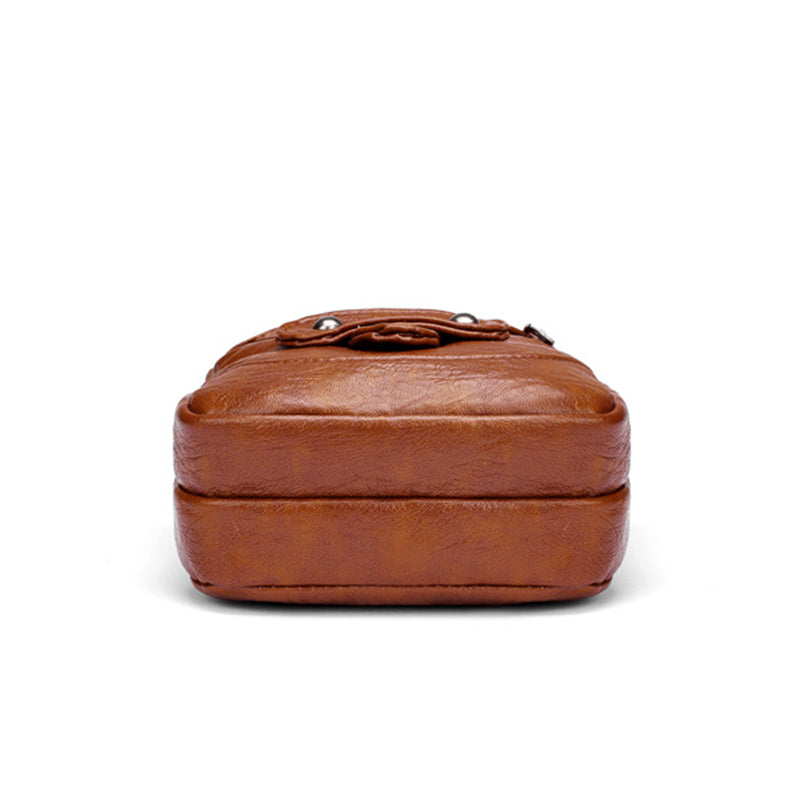 Women Vintage Crossbody Bag MultiFunctional Soft PU Leather Small Shoulder Bag For Phone  Cash 5