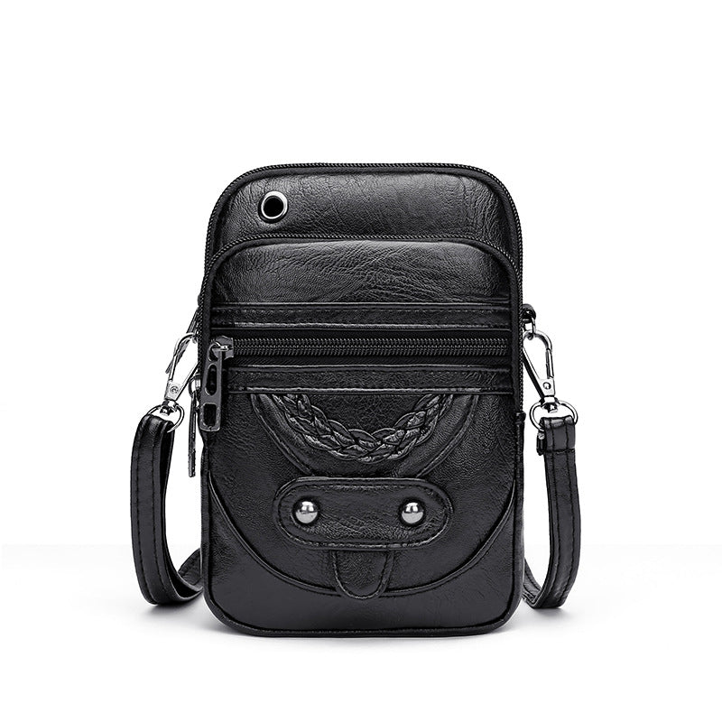 Women Vintage Crossbody Bag MultiFunctional Soft PU Leather Small Shoulder Bag For Phone  Cash 7