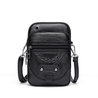 Women Vintage Crossbody Bag MultiFunctional Soft PU Leather Small Shoulder Bag For Phone  Cash 7