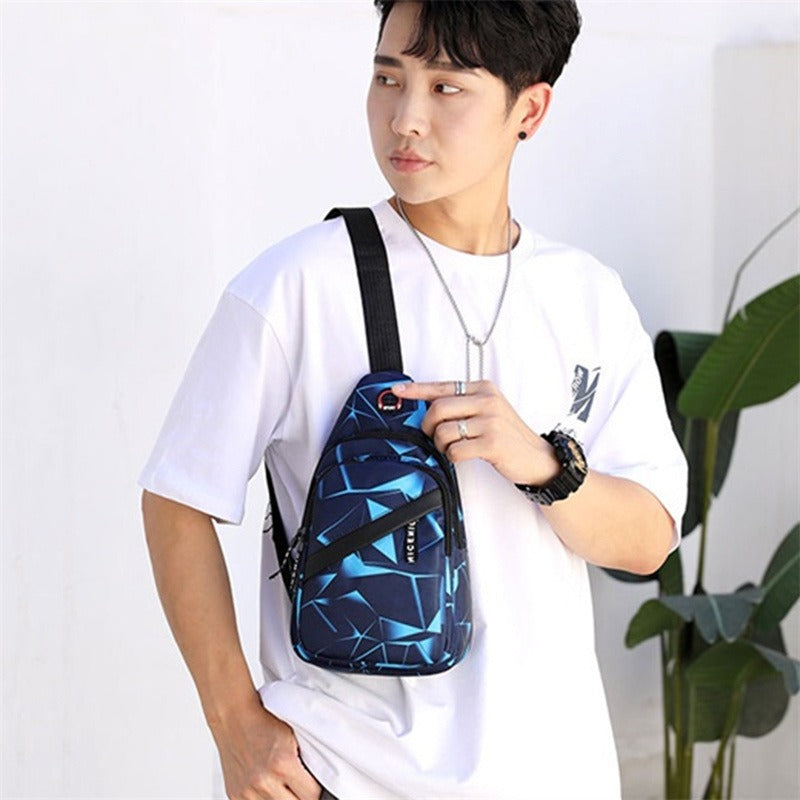 Oxford Cloth Crossbody Bag Unisex Casual Shoulder Bag For Men  Women Lightweight Travel  Sports Che 1