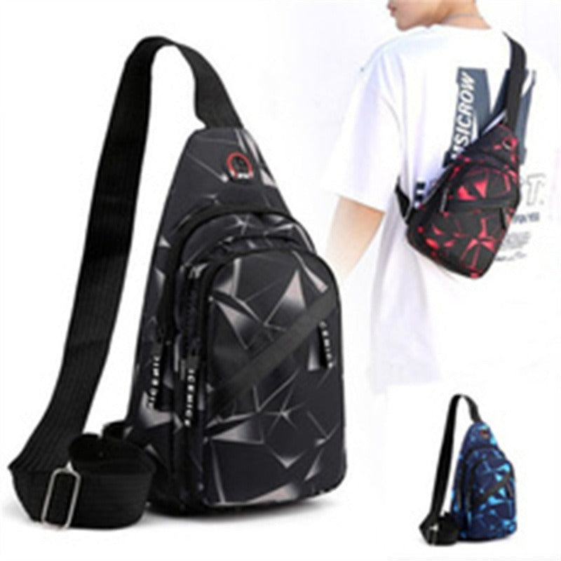 Oxford Cloth Crossbody Bag Unisex Casual Shoulder Bag For Men  Women Lightweight Travel  Sports Che 3