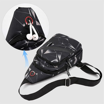 Oxford Cloth Crossbody Bag Unisex Casual Shoulder Bag For Men  Women Lightweight Travel  Sports Che 4