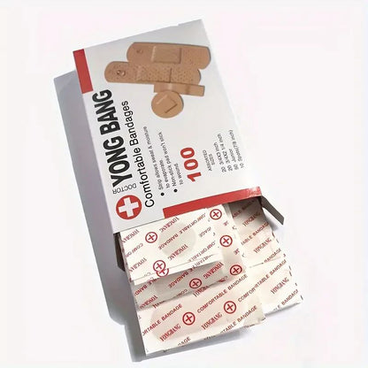 Medical Wound Adhesive Plaster Four Piece Bandages Breathable Wound Care Set With Nose Bridge  Acne 3
