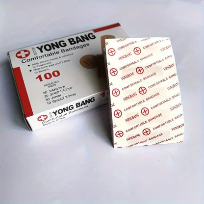 Medical Wound Adhesive Plaster Four Piece Bandages Breathable Wound Care Set With Nose Bridge  Acne 4