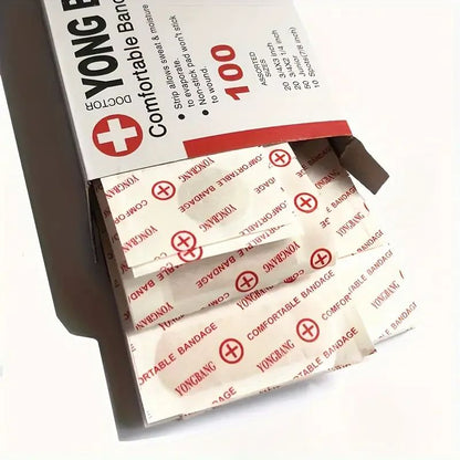 Medical Wound Adhesive Plaster Four Piece Bandages Breathable Wound Care Set With Nose Bridge  Acne 5