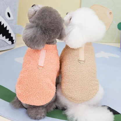 Winter Dog Sweater Warm Plush Dog Clothes For Small  Medium Dogs  Cats Soft Puppy Coat Jacket For C 1