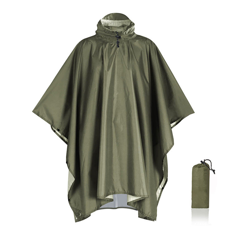 3in1 Military Raincoat Waterproof Hooded Poncho For Camping Hiking  Motorcycle Travel 8