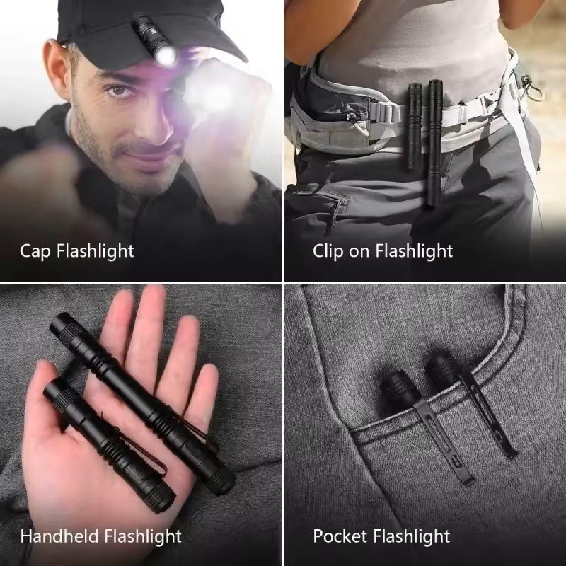 Mini LED Pen Flashlight With Clip For Emergency And Outdoor Use 13