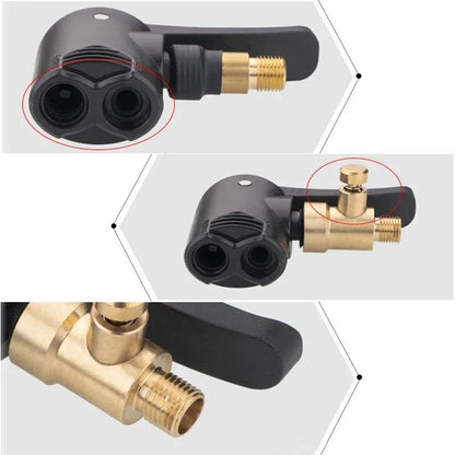 Dual Purpose Bicycle Pump Adapter HighPressure Hose Nozzle For Motorbike Inflatable Pump Valve Conn 1