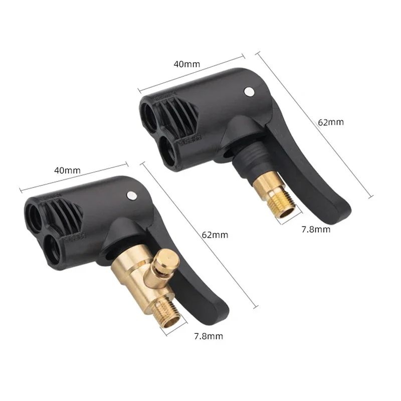 Dual Purpose Bicycle Pump Adapter HighPressure Hose Nozzle For Motorbike Inflatable Pump Valve Conn 5
