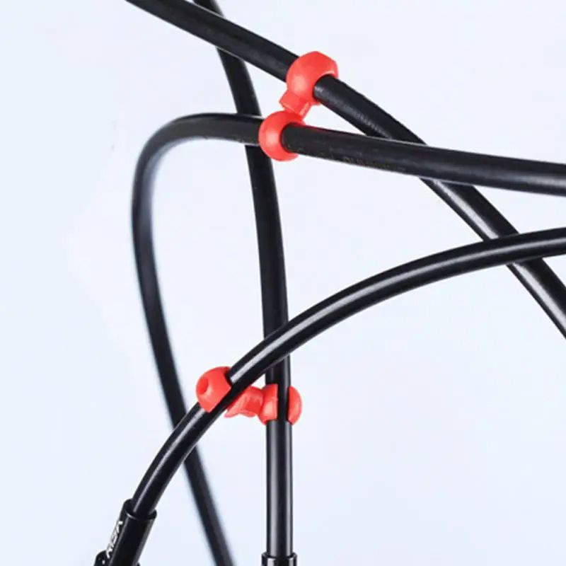 Rotatable S Buckle Bike BrakeDerailleur Shift Clips MTB Cable Line Tube Ring Clasp 4