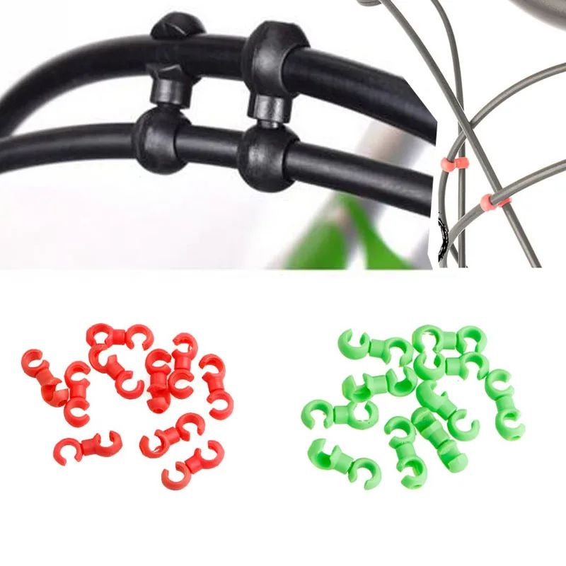 Rotatable S Buckle Bike BrakeDerailleur Shift Clips MTB Cable Line Tube Ring Clasp 5