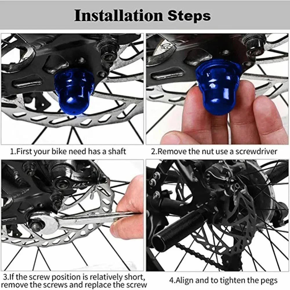 Bike Pegs Aluminum Alloy AntiSkid BMX Pegs For 38 Inch Axles  Durable Foot Rests For Road Mountain