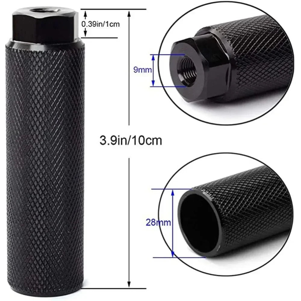 Bike Pegs Aluminum Alloy AntiSkid BMX Pegs For 38 Inch Axles  Durable Foot Rests For Road Mountain