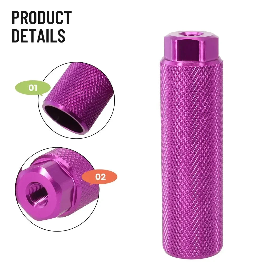 Bike Pegs Aluminum Alloy AntiSkid BMX Pegs For 38 Inch Axles  Durable Foot Rests For Road Mountain