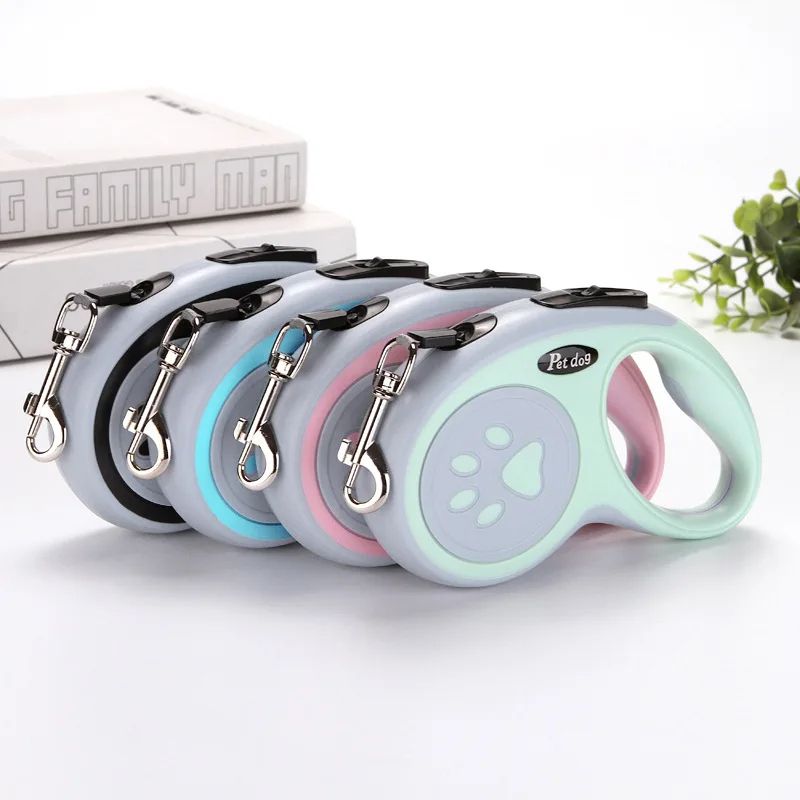 Durable Nylon Dog Leash Retractable & Extending Cat Lead, Automatic Puppy Walking Running Traction Roulette