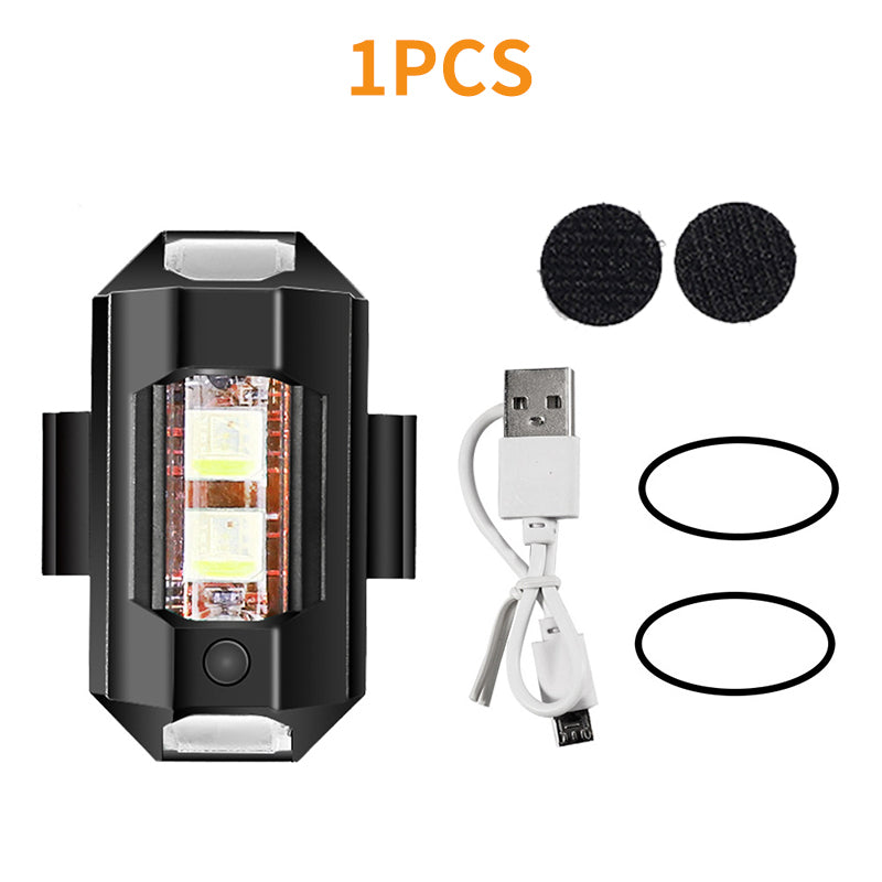 Mini USB LED AntiCollision Bike Light 7Color Drone Strobe For Aircraft Motorcycle  Night Safety 6