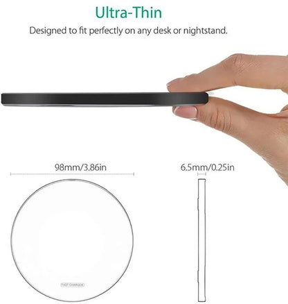 100W Fast Wireless Charger Pad  Compatible With IPhone Samsung Xiaomi HighSpeed Wireles Charging St 3