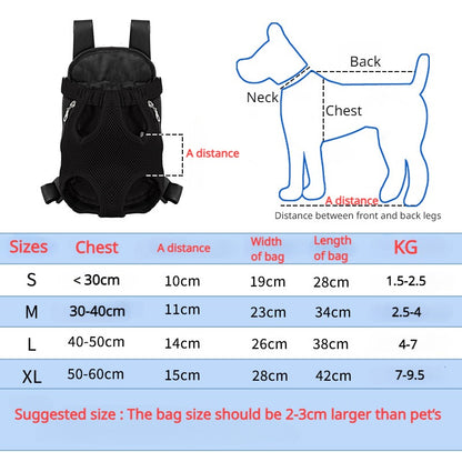 Double Shoulder Breathable Pet Dog Carrier Backpack Portable Travel  Outdoor Mesh Front Bag For Sma 11