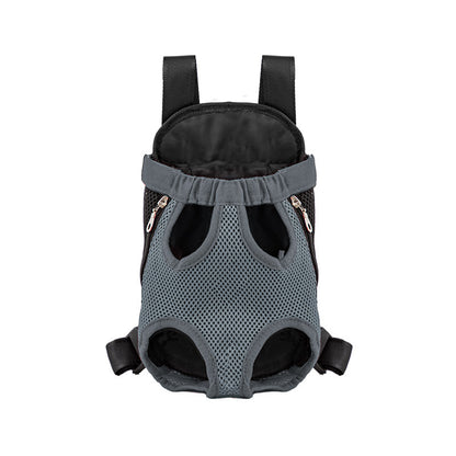 Double Shoulder Breathable Pet Dog Carrier Backpack Portable Travel  Outdoor Mesh Front Bag For Sma 6