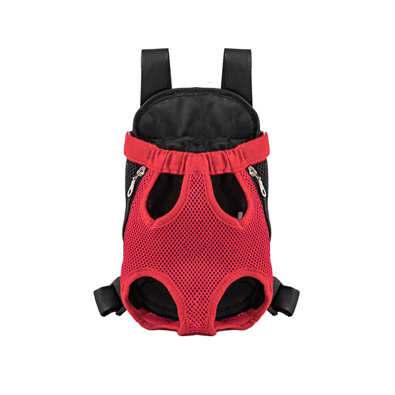 Double Shoulder Breathable Pet Dog Carrier Backpack Portable Travel  Outdoor Mesh Front Bag For Sma 7