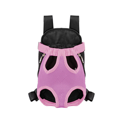Double Shoulder Breathable Pet Dog Carrier Backpack Portable Travel  Outdoor Mesh Front Bag For Sma 10