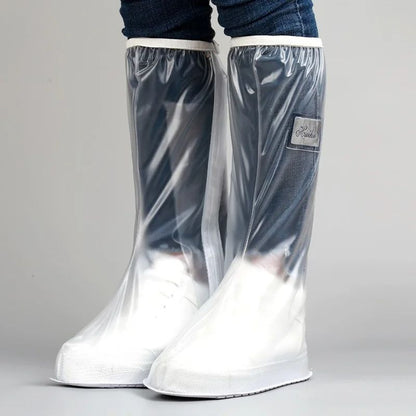 Premium High Tube Shoe Cover For Men  Women Pressed Edge Durable Rainproof Overshoes With NonSlip T 4