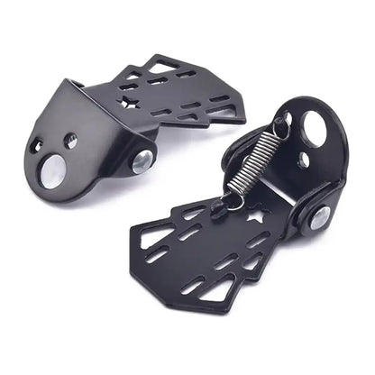MTB Rear Seat Footrest Durable Folding Footboard For Back Wheel NonSlip Bike Pedals 3