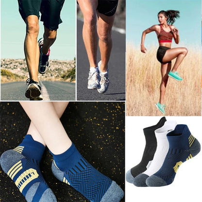 NonSlip Running Socks For Men  Women QuickDrying Sports Sox With Towel Bottom  Basketball  Fitness  2