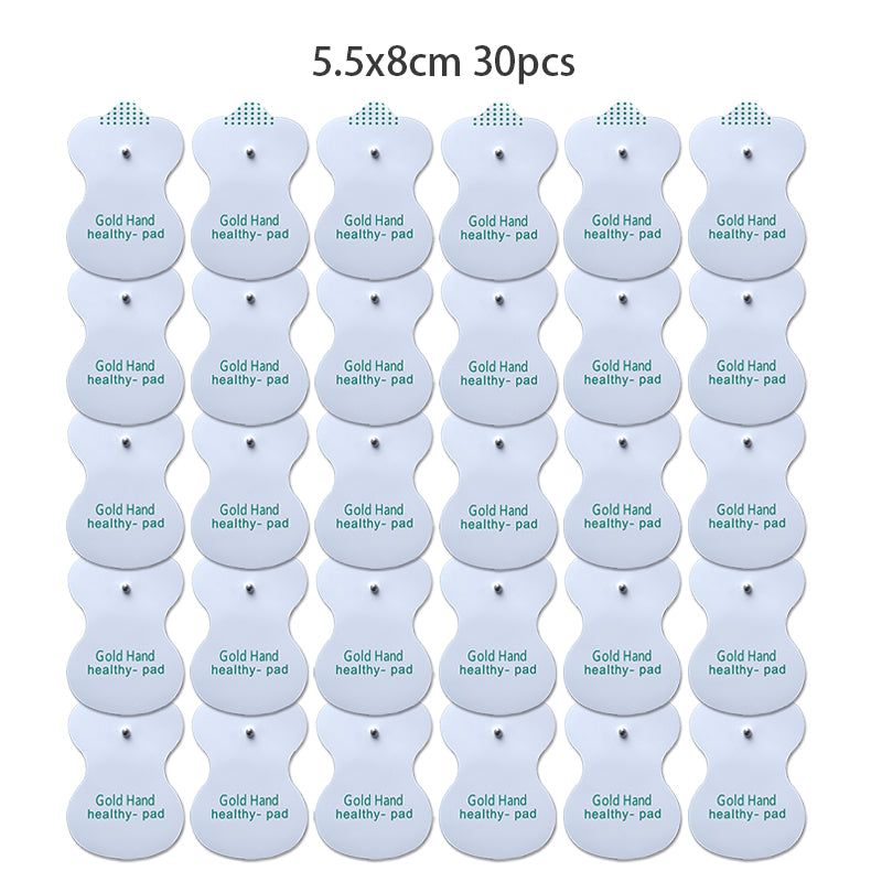 Reusable TENS Electrode Pads With Gel SelfAdhesive Pads For Digital Massager Acupuncture  Pain Reli 7
