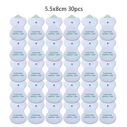 Reusable TENS Electrode Pads With Gel SelfAdhesive Pads For Digital Massager Acupuncture  Pain Reli 7