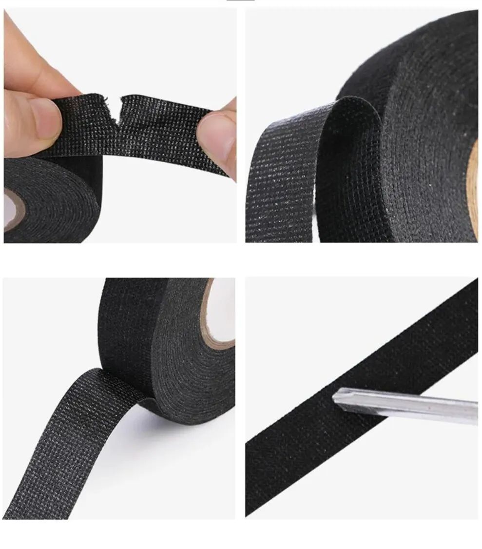 15 Meter Heatresistant Flame Retardant Tape Coroplast Adhesive Cloth Tape For Car Cable Harness Wir 4