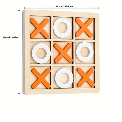Solid Wooden Tic Tac Toe Board Game Premium Backyard Entertainment For All Ages 1