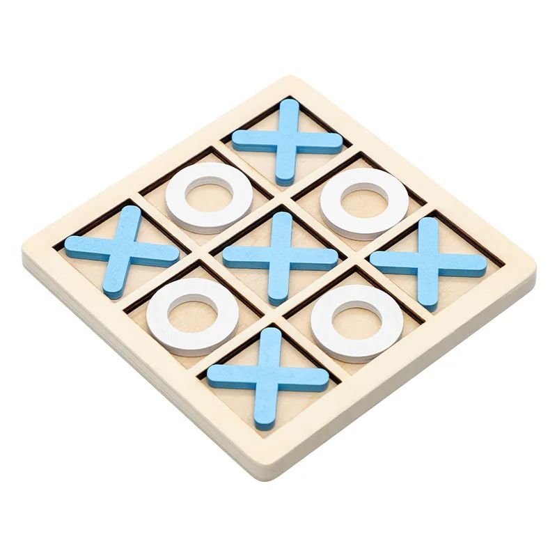 Solid Wooden Tic Tac Toe Board Game Premium Backyard Entertainment For All Ages 5