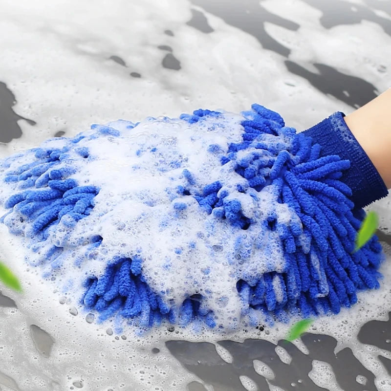Microfiber Car Wash Gloves Ultra Absorbent ScratchFree Auto Cleaning Gloves For Safe  Effortless Wa