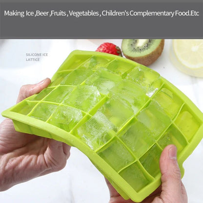 Large Silicone Ice Cube Mold Grid Big Ice Tray For Giant Jumbo Cubes Food Grade NonStick  Freezer S 3
