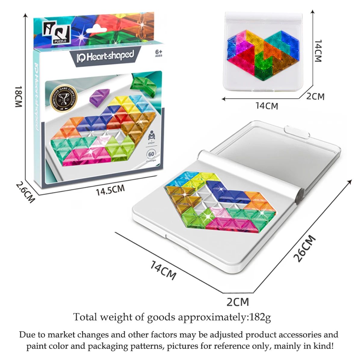 Advanced Logical Thinking Training Fun Tabletop Games Multiple Shapes Colors Premium Puzzle Toys Gi 4