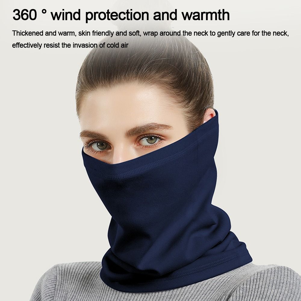 Velvet Winter Neck Gaiter Thermal Running Bandana Scarf For Cold Weather Riding  Outdoor Activities 3