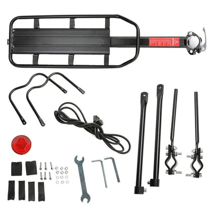 Aluminum Alloy Bicycle Rear Shelf Quick Disassembly Mountain Bike Carrier With Reflective Plate For 2