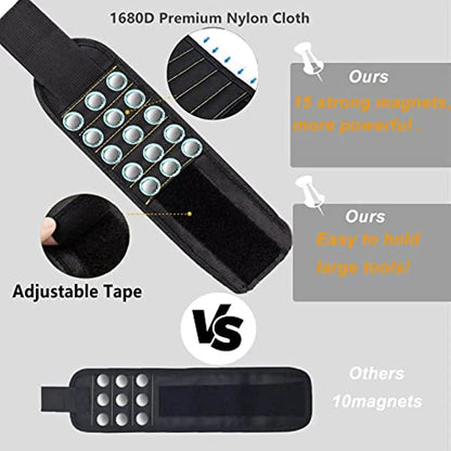 Magnetic Wristband For Holding Screws Nails  Drilling Bits Tool Holder Belt With Strong Magnets Coo 1