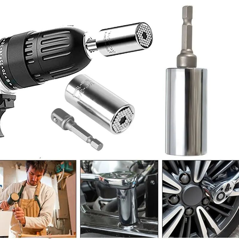 Multifunctional Magic Socket Wrench Set Electric Hand Drill Screw Tool Kit With Extension Rod For W 1