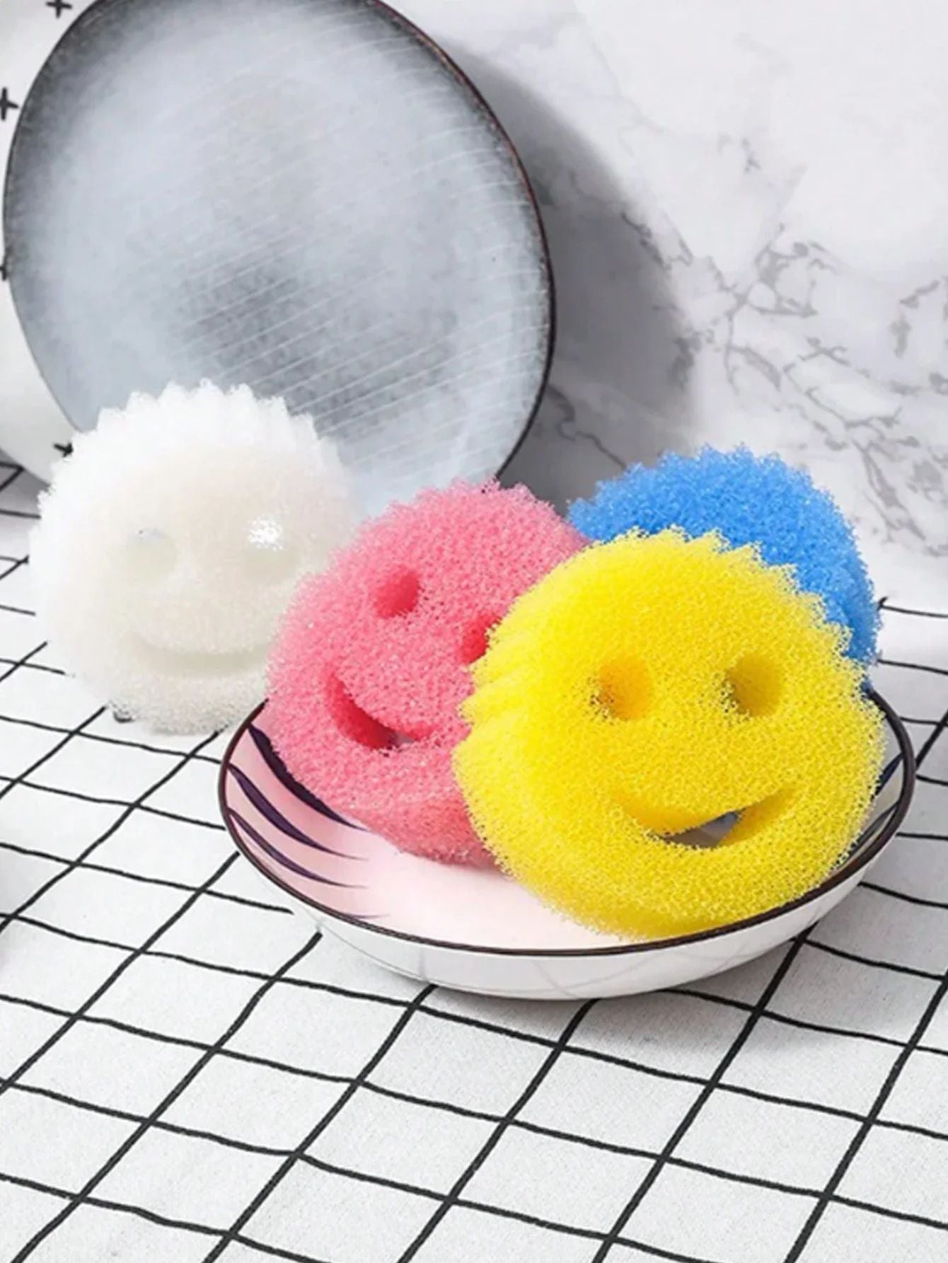Dishwashing Sponge Cloth, Heavy-Duty Scouring Pad for Kitchen & Bath, Stain-Resistant, Odor-Free Magic Cleaning Wipe