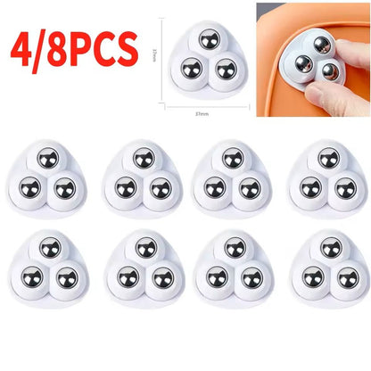 Self Adhesive Universal Wheels For Trash Can And Small Appliance Base 4