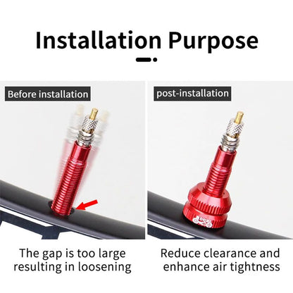 Bike Tubeless Tire Presta Valve Nut Aluminum Ultralight Valve Cap For MTB  Road Bicycle Rim Cycling 4