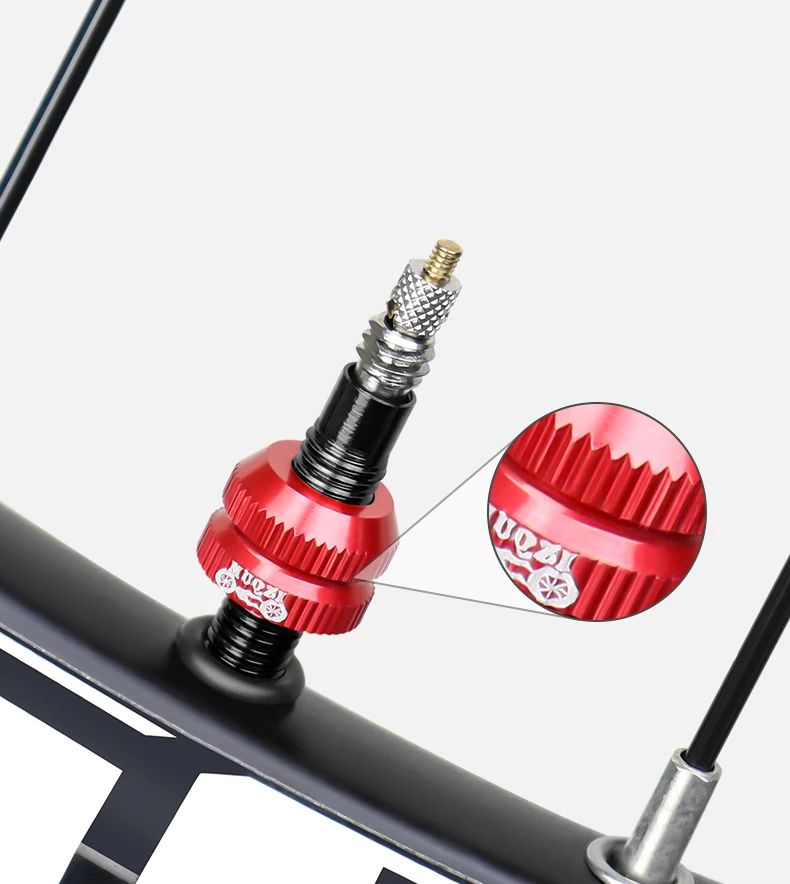 Bike Tubeless Tire Presta Valve Nut Aluminum Ultralight Valve Cap For MTB  Road Bicycle Rim Cycling 5