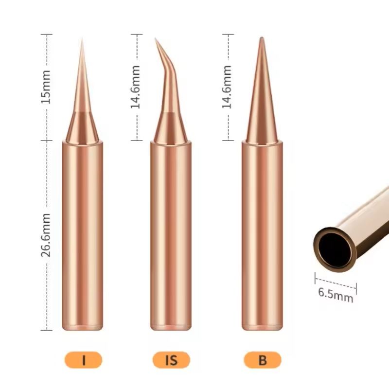 10 Piece Copper Soldering Iron Tip Set For Precision Welding And Repair 5