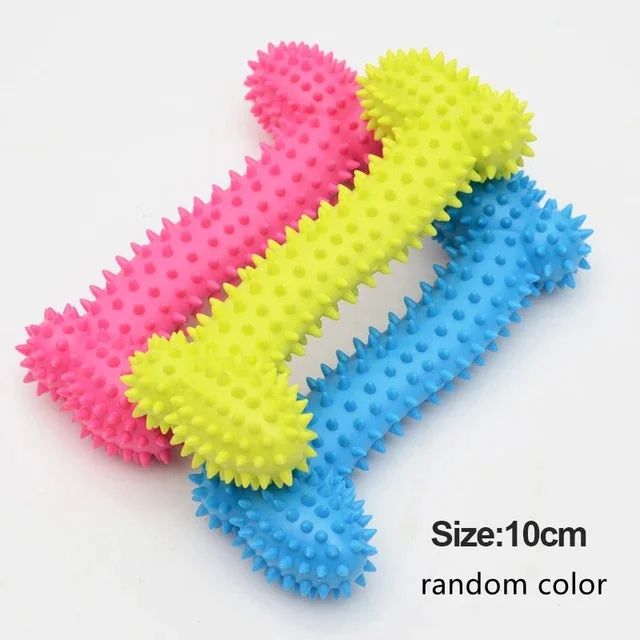 Durable Rubber Pet Toys For Small Dogs Resistance To Bite Teeth Cleaning  Chew Training Toy For Pup