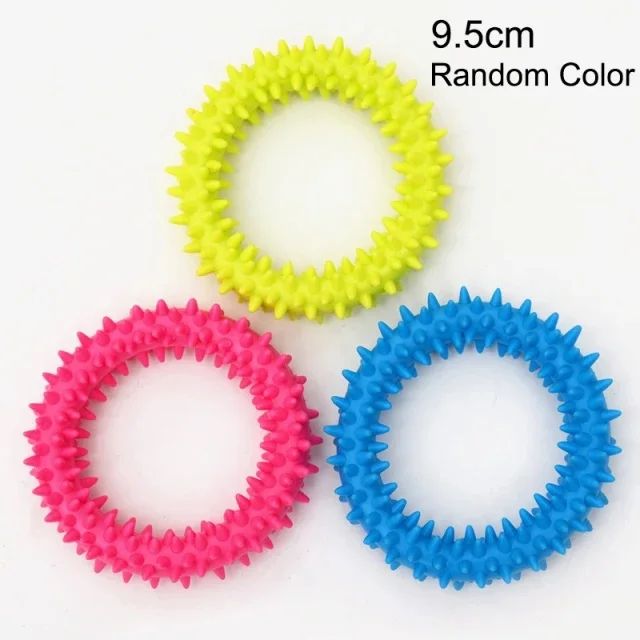 Durable Rubber Pet Toys For Small Dogs Resistance To Bite Teeth Cleaning  Chew Training Toy For Pup